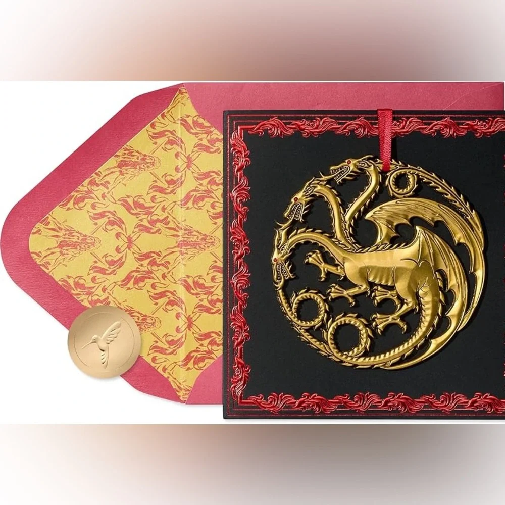 💎SUPER RARE💎🆕Papyrus-Game Of Thrones Large Ornament Card
